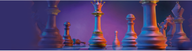 Chess pieces on chess board