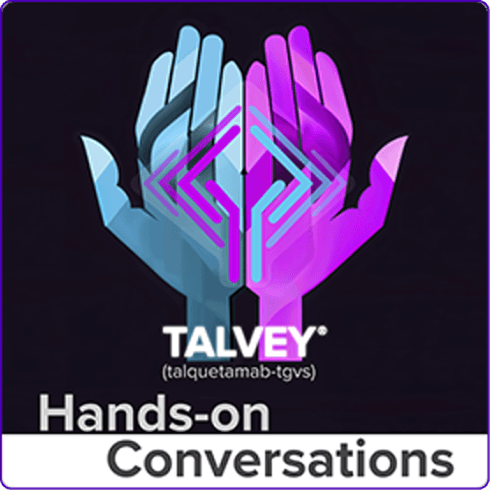 TALVEY® (talquetamab-tgvs) Hands-on Conversations, logo