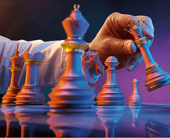 Chess match, banner